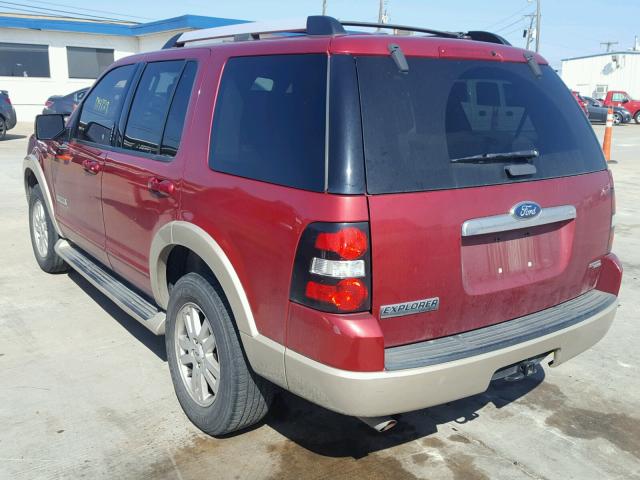 1FMEU64EX7UA72468 - 2007 FORD EXPLORER E RED photo 3