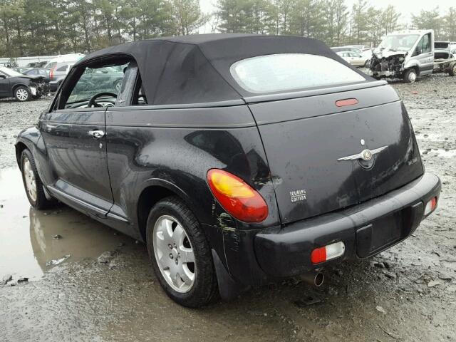 3C3EY55E05T604310 - 2005 CHRYSLER PT CRUISER BLACK photo 3