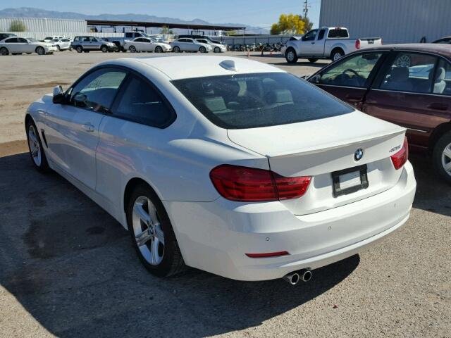 WBA3N7C59FK223162 - 2015 BMW 428 I WHITE photo 3