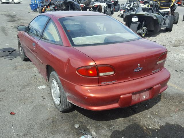 3G1JC1245VS837059 - 1997 CHEVROLET CAVALIER B MAROON photo 3