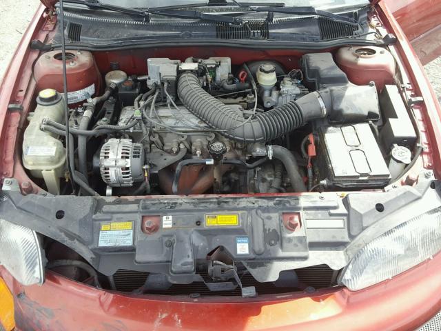 3G1JC1245VS837059 - 1997 CHEVROLET CAVALIER B MAROON photo 7