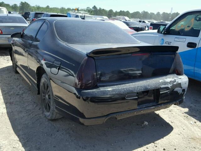 2G1WL15C069357907 - 2006 CHEVROLET MONTE CARL 黑色 照片 3