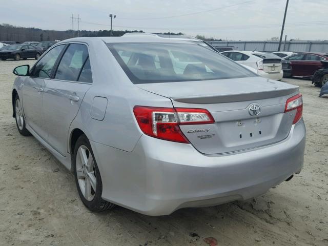 4T1BF1FK2CU508985 - 2012 TOYOTA CAMRY BASE SILVER photo 3