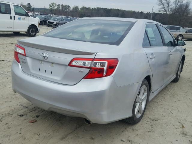 4T1BF1FK2CU508985 - 2012 TOYOTA CAMRY BASE SILVER photo 4
