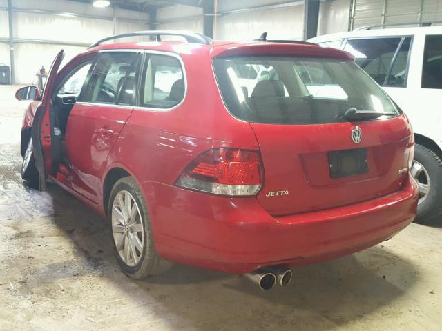 3VWPZ7AJ6BM610633 - 2011 VOLKSWAGEN JETTA S 红色 照片 3