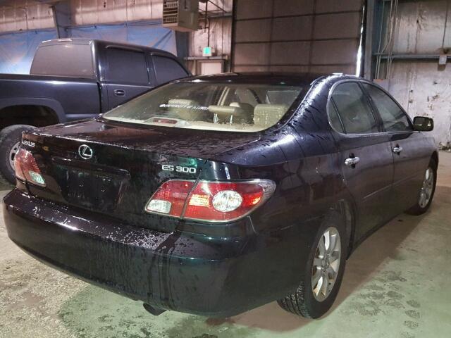 JTHBF30G920079529 - 2002 LEXUS ES 300 BLACK photo 4