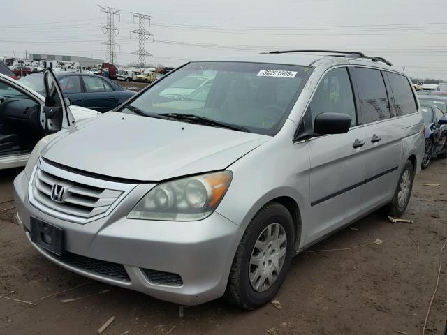 5FNRL38269B049322 - 2009 HONDA ODYSSEY LX SILVER photo 2