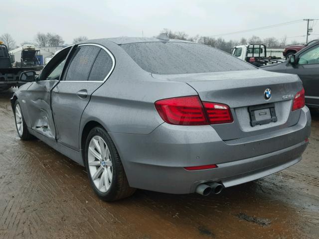 WBAXG5C50CDX02652 - 2012 BMW 528 I GRAY photo 3