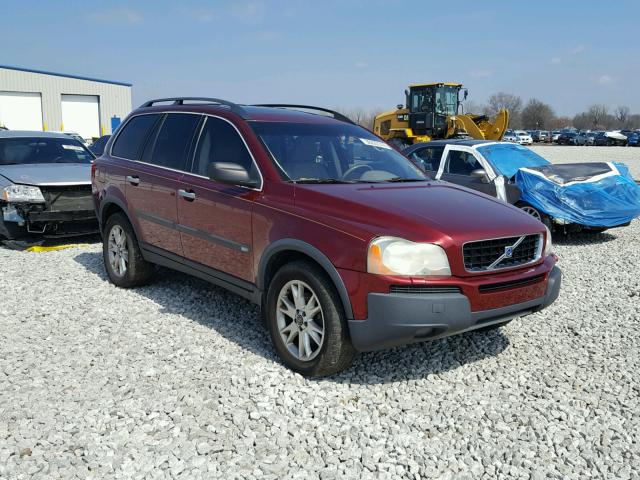 YV1CZ91H341074244 - 2004 VOLVO XC90 T6 MAROON photo 1