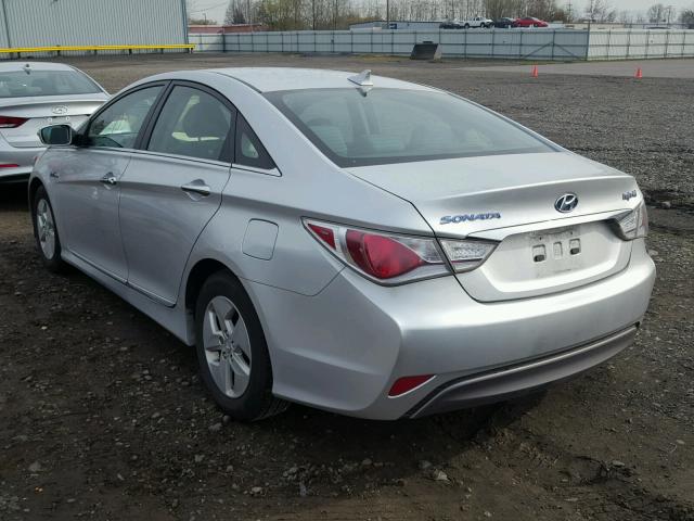 KMHEC4A43BA006311 - 2011 HYUNDAI SONATA HYB SILVER photo 3