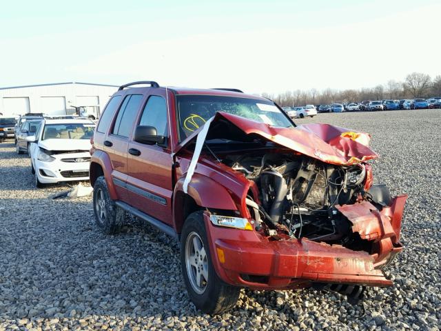 1J4GL38K35W667351 - 2005 JEEP LIBERTY RE BURGUNDY photo 1