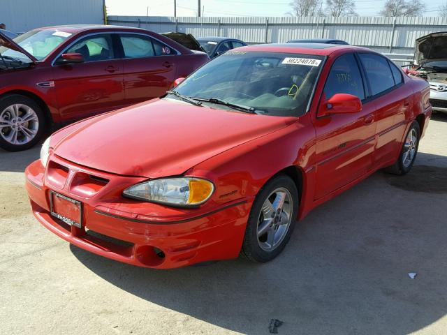 1G2NW52E91C191545 - 2001 PONTIAC GRAND AM G RED photo 2