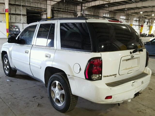 1GNDS13S382215667 - 2008 CHEVROLET TRAILBLAZE WHITE photo 3