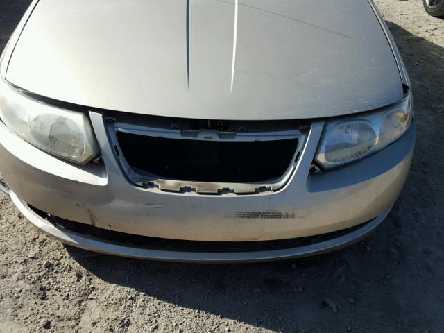 1G8AJ52F85Z121078 - 2005 SATURN ION LEVEL ოქროსფერი ფოტო 9