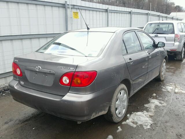 1NXBR32E04Z231211 - 2004 TOYOTA COROLLA CE GRAY photo 4