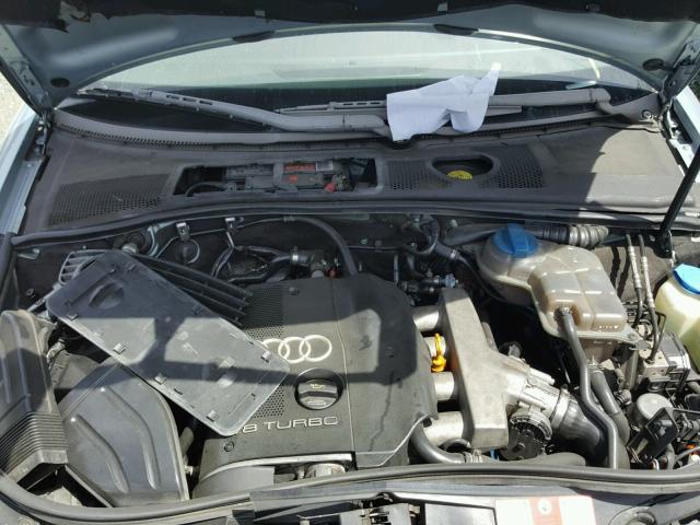 WAUJC68E92A235294 - 2002 AUDI A4 1.8T BLUE photo 7