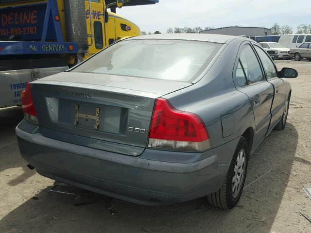 YV1RS61R422133833 - 2002 VOLVO S60 TEAL photo 4