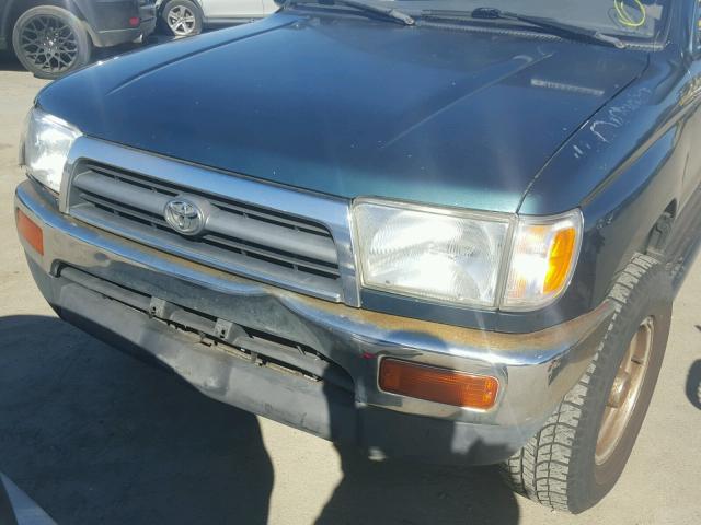 JT3HN86R3T0020809 - 1996 TOYOTA 4RUNNER SR GREEN photo 9