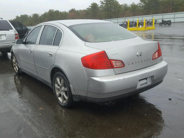 JNKCV51F44M713043 - 2004 INFINITI G35 SILVER photo 3