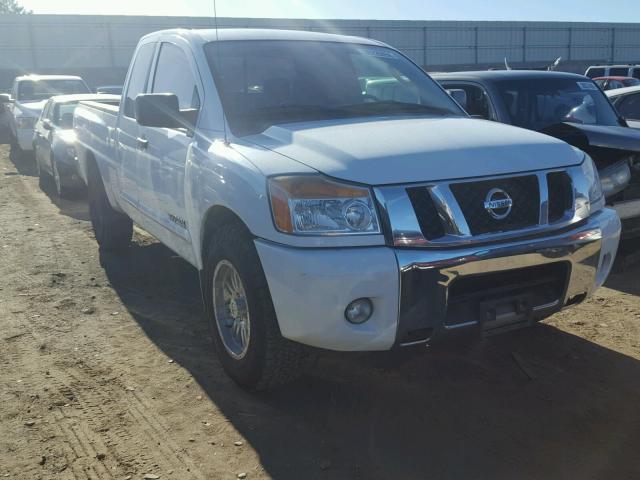 1N6AA0CA5AN320566 - 2010 NISSAN TITAN XE WHITE photo 1