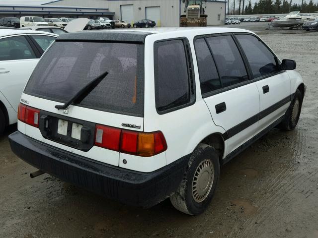 JHMEE2856MS001908 - 1991 HONDA CIVIC WHITE photo 4