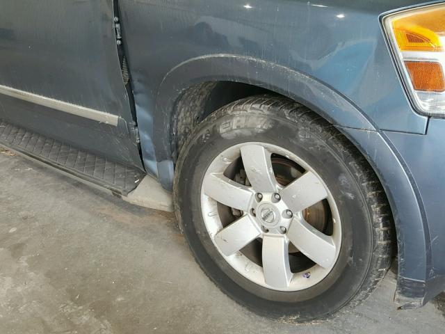 5N1BA0ND8AN622847 - 2010 NISSAN ARMADA SE BLUE photo 9