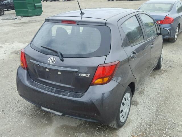 VNKKTUD35HA076404 - 2017 TOYOTA YARIS L GRAY photo 4