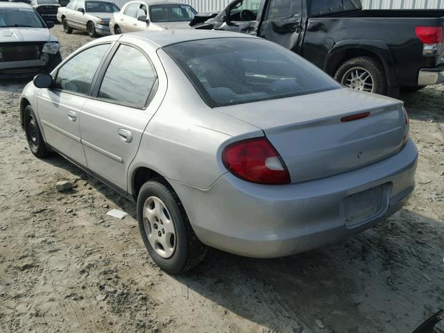 1B3ES46C71D239095 - 2001 DODGE NEON SE SILVER photo 3