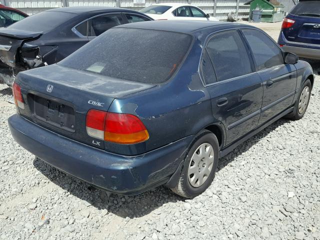 1HGEJ6609TL009233 - 1996 HONDA CIVIC LX GREEN photo 4