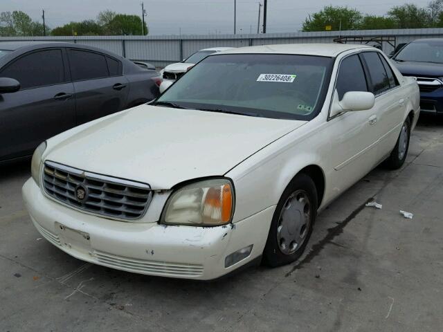 1G6KE57Y41U292896 - 2001 CADILLAC DEVILLE DH CREAM photo 2