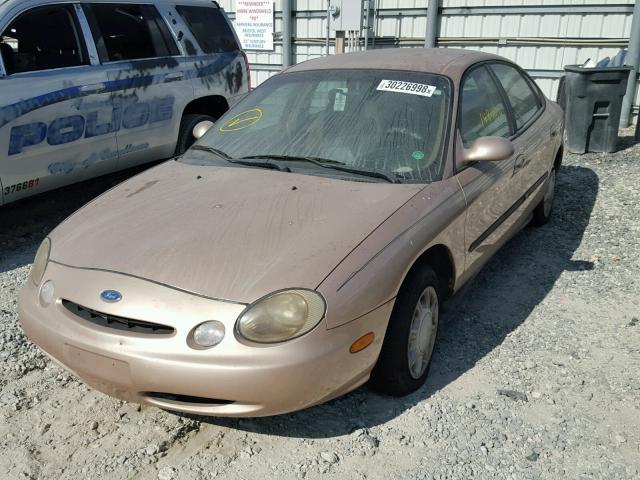 1FALP52U2VA240793 - 1997 FORD TAURUS GL GOLD photo 2