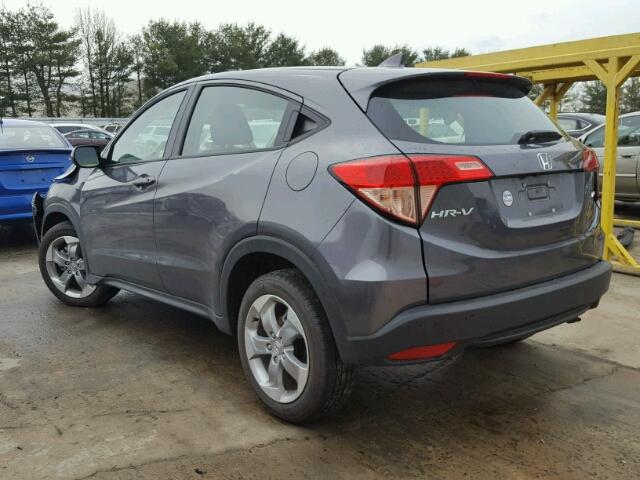 3CZRU6H38HG702534 - 2017 HONDA HR-V LX GRAY photo 3