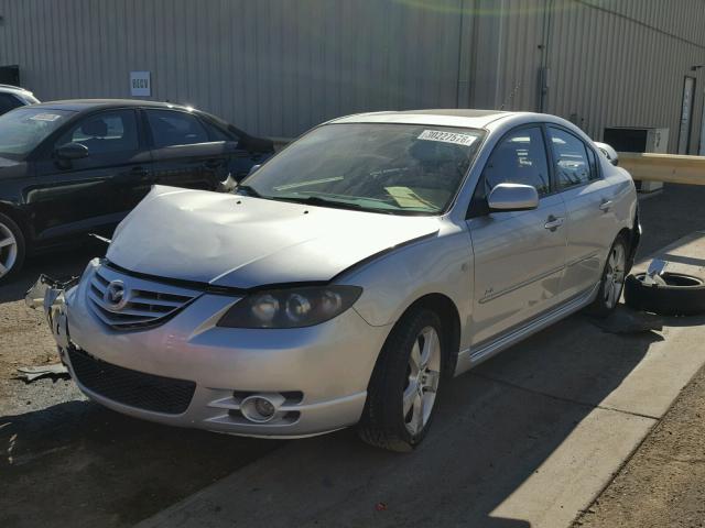 JM1BK323851264337 - 2005 MAZDA 3 S SILVER photo 2