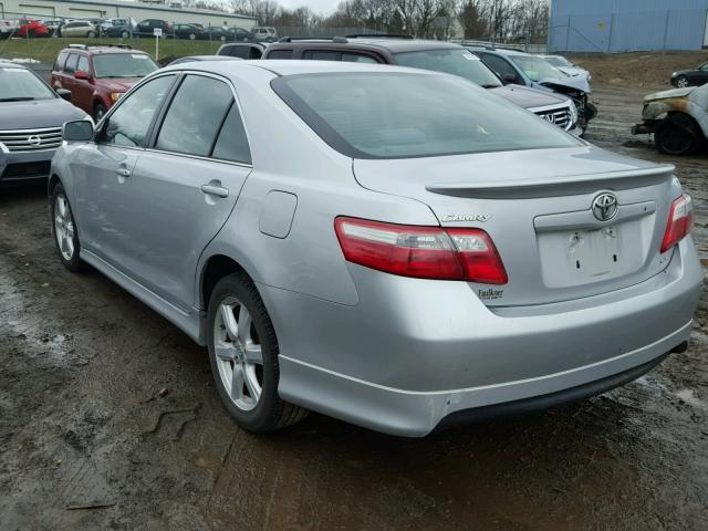 4T1BE46K47U519609 - 2007 TOYOTA CAMRY NEW SILVER photo 3