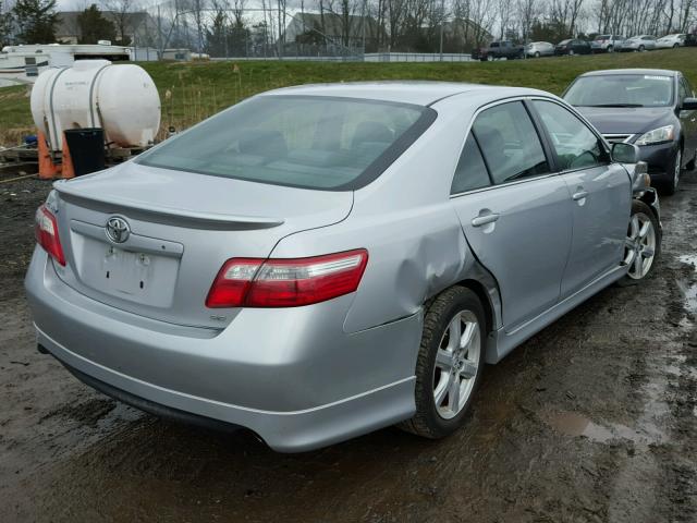 4T1BE46K47U519609 - 2007 TOYOTA CAMRY NEW SILVER photo 4