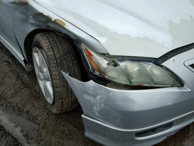 4T1BE46K47U519609 - 2007 TOYOTA CAMRY NEW SILVER photo 9