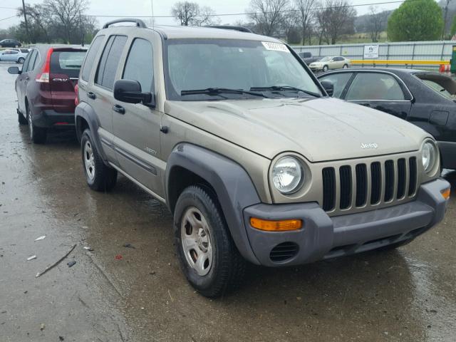 1J4GK48K94W197284 - 2004 JEEP LIBERTY SP GREEN photo 1