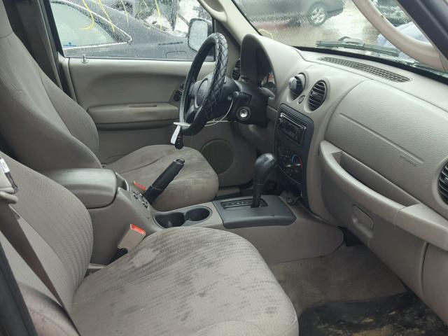 1J4GK48K94W197284 - 2004 JEEP LIBERTY SP GREEN photo 5