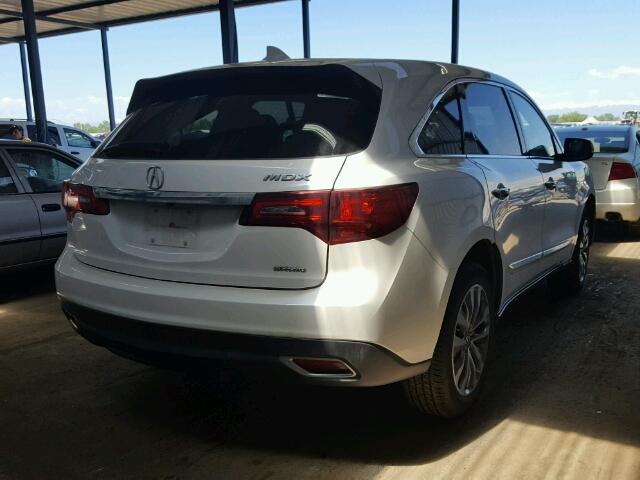 5FRYD4H41EB019038 - 2014 ACURA MDX TECH 白色 照片 4
