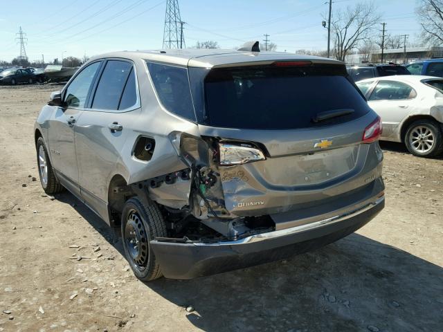 3GNAXSEV3JS502180 - 2018 CHEVROLET EQUINOX LT GRAY photo 3