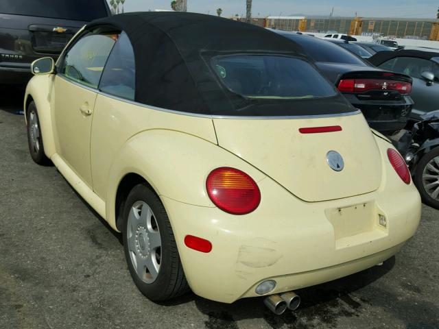 3VWCK21Y43M311839 - 2003 VOLKSWAGEN NEW BEETLE 黄色 照片 3