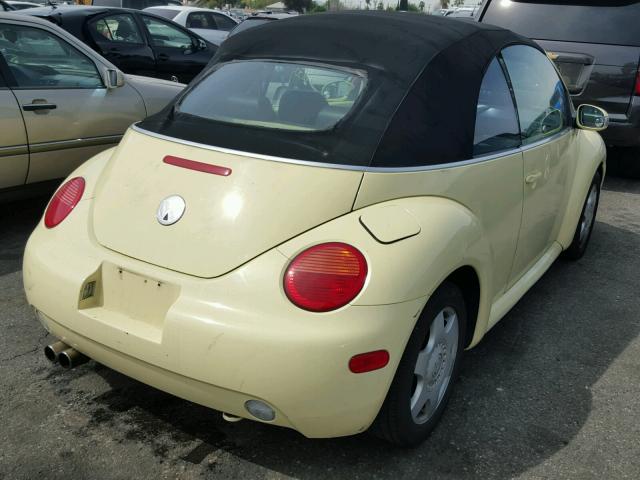 3VWCK21Y43M311839 - 2003 VOLKSWAGEN NEW BEETLE 黄色 照片 4