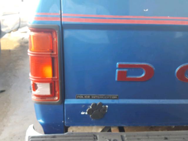 1B7FL26X7NS613570 - 1992 DODGE DAKOTA BLUE photo 9