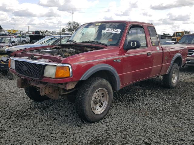 1FTCR15X6RPC18690 - 1994 FORD RANGER SUP RED photo 2