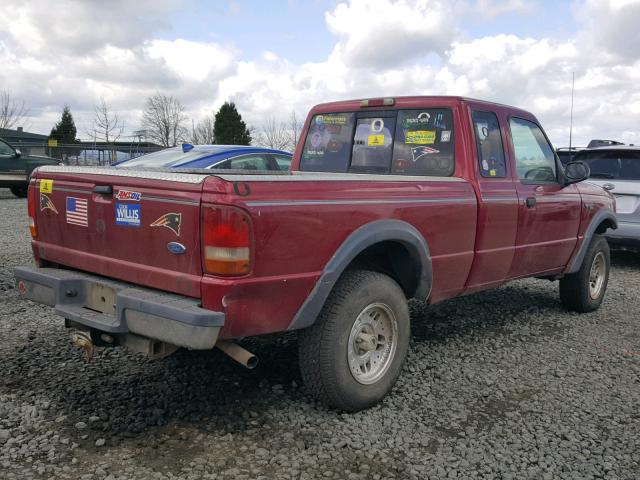 1FTCR15X6RPC18690 - 1994 FORD RANGER SUP RED photo 4