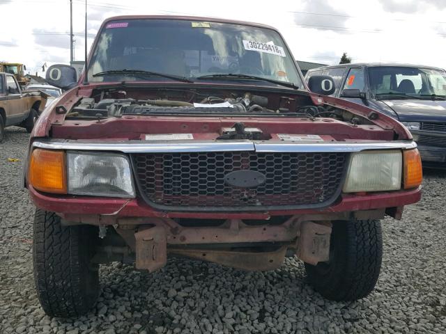 1FTCR15X6RPC18690 - 1994 FORD RANGER SUP RED photo 9