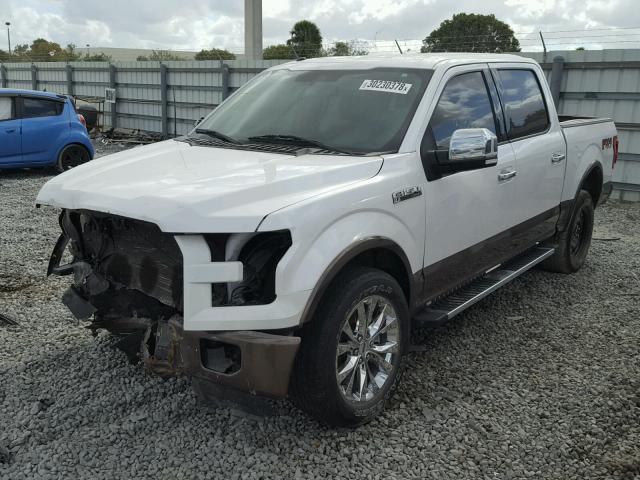 1FTEW1EF4GKD86069 - 2016 FORD F150 SUPER WHITE photo 2