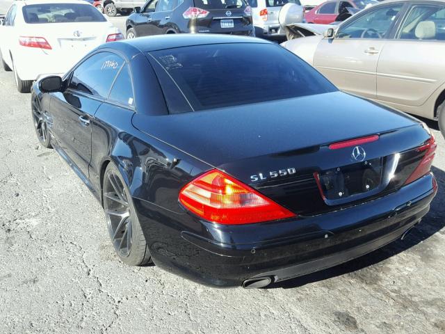 WDBSK75F13F017043 - 2003 MERCEDES-BENZ SL 500R BLACK photo 3