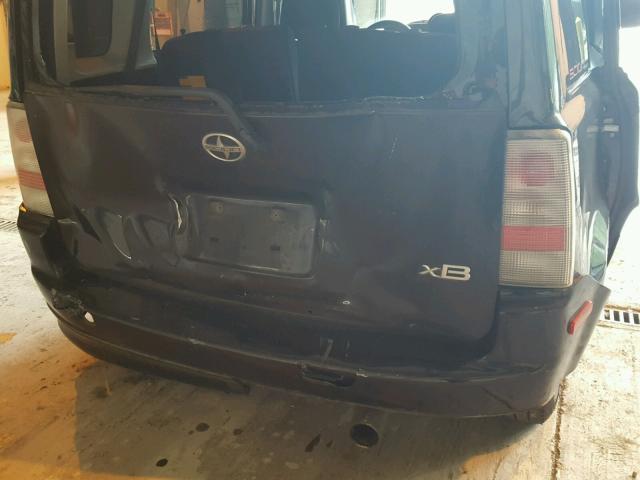 JTLKT324454000332 - 2005 TOYOTA SCION XB შავი ფოტო 9