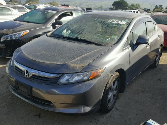 19XFB5F52CE001778 - 2012 HONDA CIVIC NATU GRAY photo 2